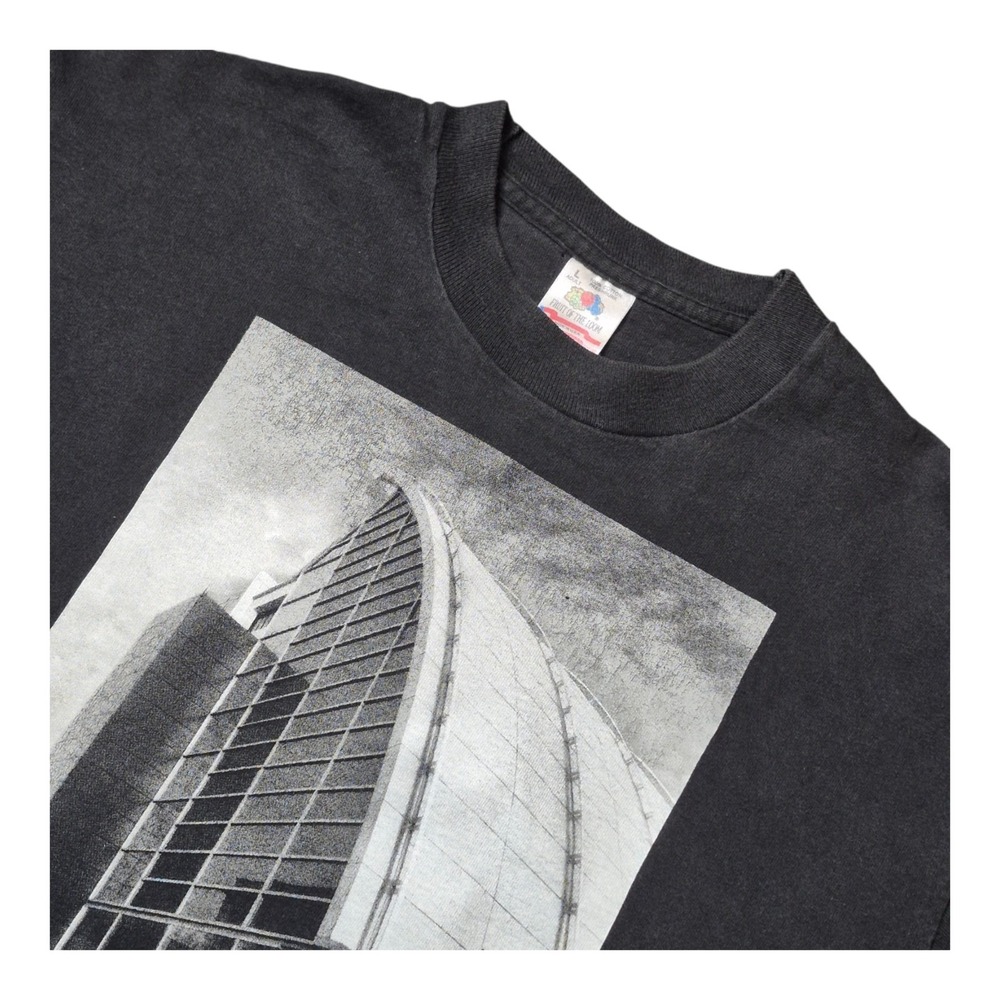 VTG 1995 Inventure Place Akron Ohio Men's L Single Stitch Graphic T Shirt USA